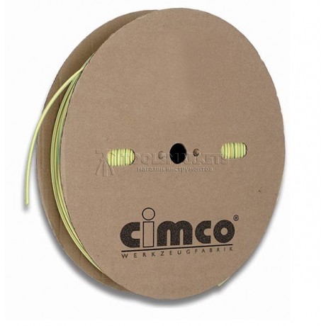 Тонкостенные термоусадочные трубки желто-зеленого цвета, термоусадочное соотношение 2:1 CIMCO 18 4108