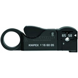 Заказать Инструмент для удаления изоляции с коаксиальных кабелей 105 мм KNIPEX KN-166005SB отпроизводителя KNIPEX