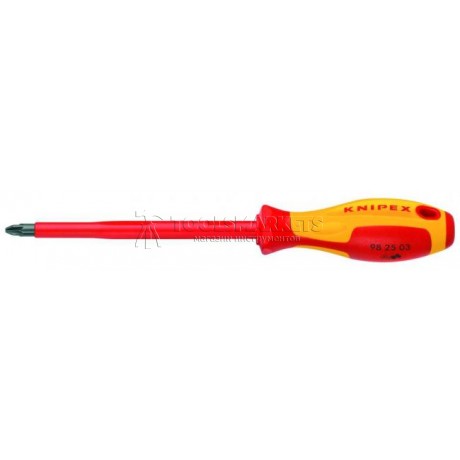 Отвертка для винтов с крестообразным шлицем Pozidriv® PZ 1 VDE KNIPEX KN-982501