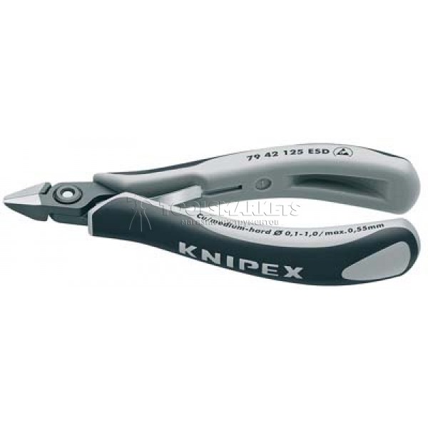 Прецизионные кусачки боковые для электроники антистатические 125 мм KNIPEX KN-7942125ESD