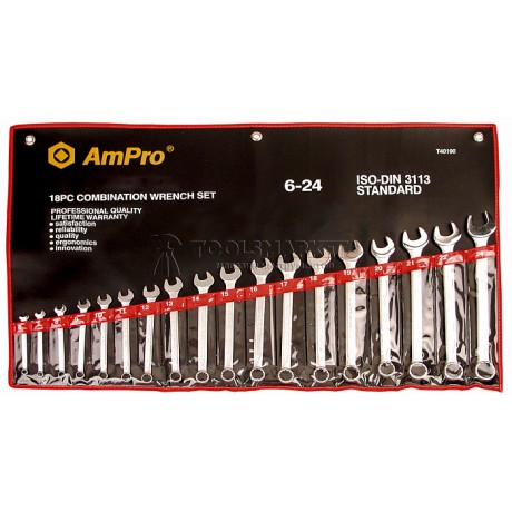 Набор ключей комбинированных 14 предметов 8-24 мм AmPro T40185