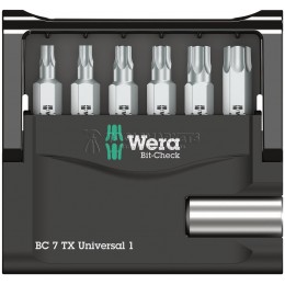 Заказать Набор бит Bit-Check 7 TX Universal 1 SB в блистере WERA WE-073404 отпроизводителя WERA