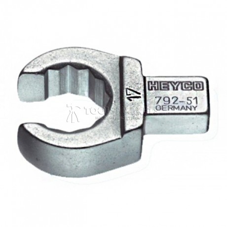 Насадка с открытым зевом для прямоугольного привода 21 мм, 9х12 мм HEYCO HE-00792512180