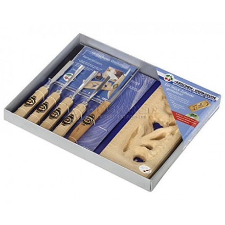 Набор инструментов для резьбы по дереву в картонной коробке 7 предметов KIRSCHEN KR-3436000