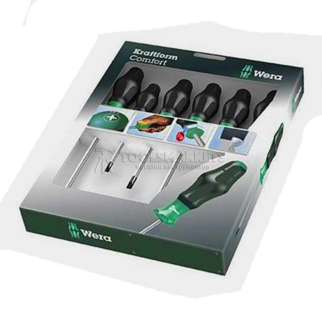 Набор отверток 6 предметов 1334/6 SATZ 6TLG / 6 PCS WERA WE-031551