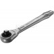 Трещотка привод 1/4" Zyklop Metal Push, переставной квадрат, 141 мм WERA WE-004003