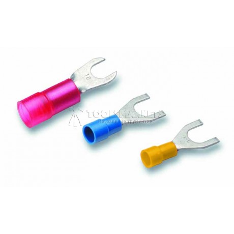 Обжимные изолированные кабельные наконечники вильчатой формы CIMCO 18 0126