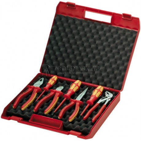 Чемодан пластиковый с инструментом для электромонтажа 7 предметов KNIPEX KN-002115