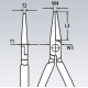 Плоскогубцы механика изогнутые под 40°, 200 мм KNIPEX KN-3825200