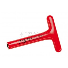 Заказать Ключ гаечный торцовый с прочной Т-образной ручкой 19 мм VDE KNIPEX KN-980419 отпроизводителя KNIPEX