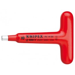 Отвертка для винтов с профилем "Внутренний шестигранник" с Т-образной ручкой VDE 6 мм KNIPEX KN-981406