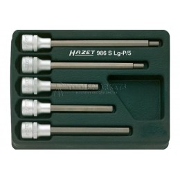 Заказать Набор головок с шестигранной втавкой 1/2" 5 предметов HAZET 986SLG-P/5 отпроизводителя HAZET