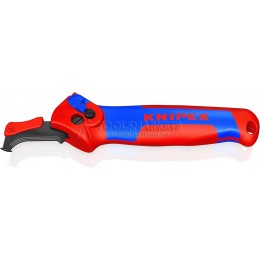 Заказать Нож для кабеля KNIPEX с "пяткой", с трещоткой, 146 мм, 2К ручка KN-1650145SB отпроизводителя KNIPEX