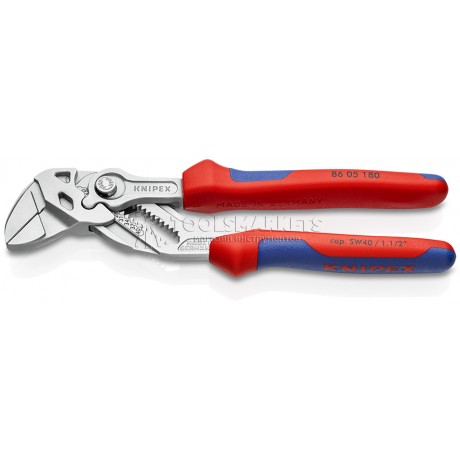 Клещи переставные-гаечный ключ 180 мм KNIPEX KN-8605180