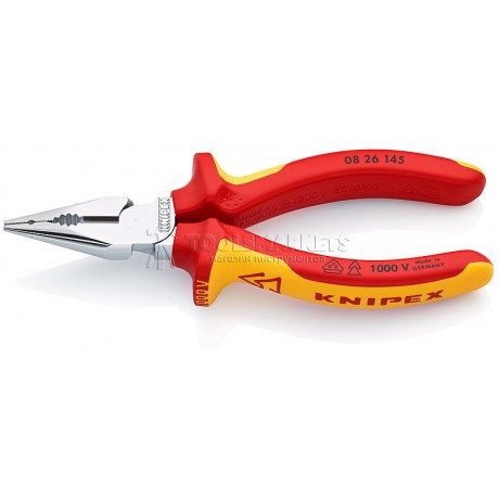 Пассатижи удлиненные электроизолированные VDE 145 мм KNIPEX KN-0826145