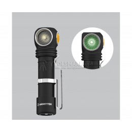 Фонарь Armytek Wizard C2 WG Magnet USB теплый и зеленый свет 1020 лм и 400 лм F09201W