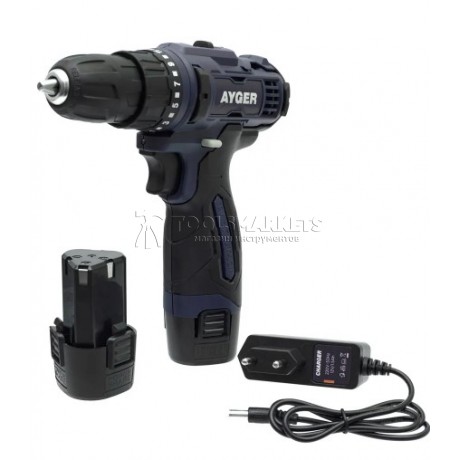 Шуруповерт аккумуляторный AYGER AP12C