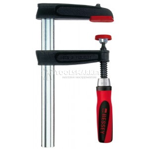 Струбцина BESSEY из ковкого чугуна 800/120, усилие 5.5 кН BE-TPN80S12BE-2K