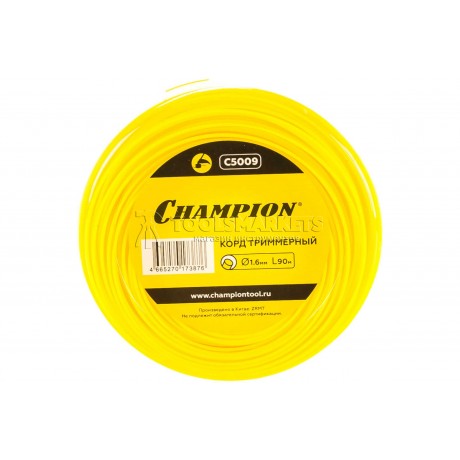 Корд триммерный CHAMPION Round 1.6мм* 90м круглый C5009