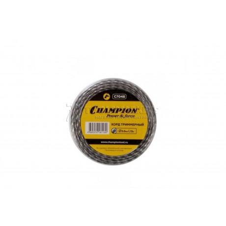 Корд триммерный CHAMPION Tri-twist 3.0мм*12м витой треугольник C7048
