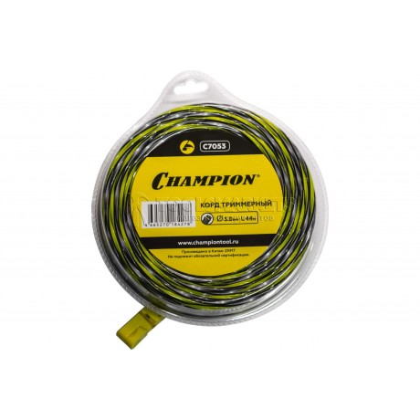 Корд триммерный CHAMPION Tornado 3.0мм* 44м витой квадрат C7053