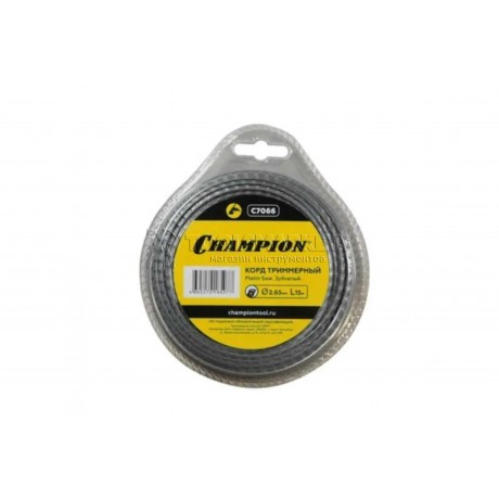 Корд триммерный CHAMPION Platin Saw 2.65мм*15м зубчатый C7066