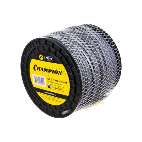 Корд триммерный CHAMPION Platin Saw 4.0мм*80м зубчатый C7073