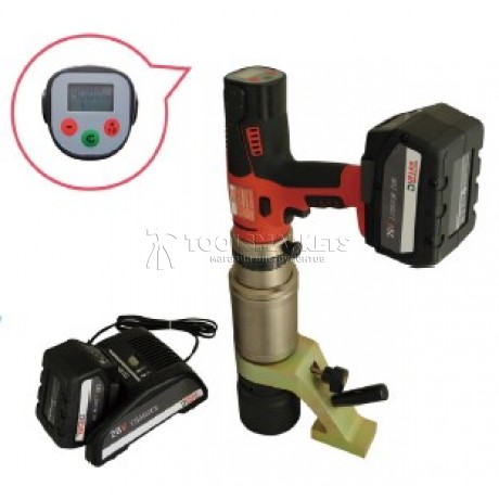 Моментный ключ электрический прямой с контролируемым моментом затяжки 80-450 Нм, 220V, ЖК дисплей 3/4 CMT TXES-04