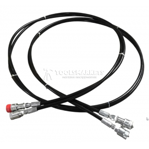 Шланг гидравлический двухлинейный CMT L=4 м, с полумуфтами 1/4" TTH4M