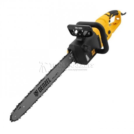 Пила цепная электрическая EDS-2200, 2,2кВт,продольная,шина 45см,шаг 3/8, паз 1,3мм, 62зв DENZEL DL-95619