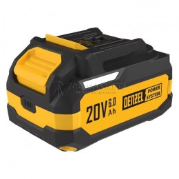 Батарея аккумуляторная BH-20-6.0, Li-Ion, USB, 20 В, 6,0 Ач DENZEL DL-28446