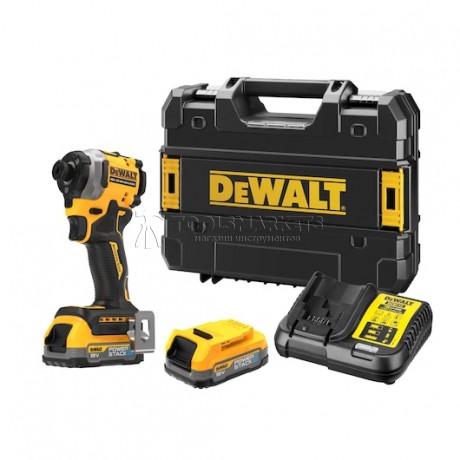 Компактный ударный шуруповерт DEWALT DCF850E2T-QW