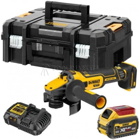 Угловая шлифмашина аккумуляторная 125мм, 9000 об/мин, DEWALT DCG409T1-QW