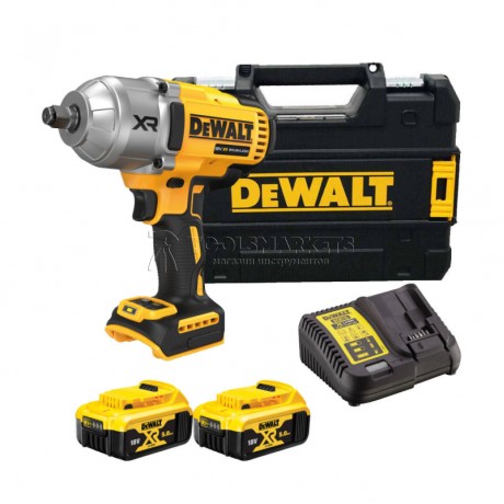 Аккумуляторный гайковерт DEWALT DEWALT DCF900P2T-QW
