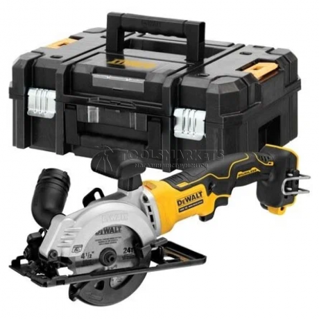 Аккумуляторная циркулярная ручная пила DEWALT кейс TSTAK, 18 В, без АКБ и ЗУ DCS571NT