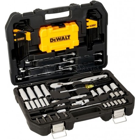 Набор инструмента DEWALT 89 предметов 1/4"DR, 3/8"DR DWMT73800-1