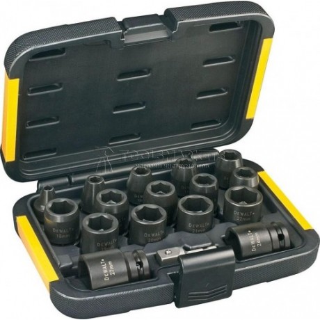 Набор ударных головок DEWALT DT7506 1/2", 17 предметов DT7506-QZ