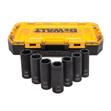 Набор торцевых головок DEWALT EXTREME IMPACT 1/2", 7 предметов DWMT74737-0