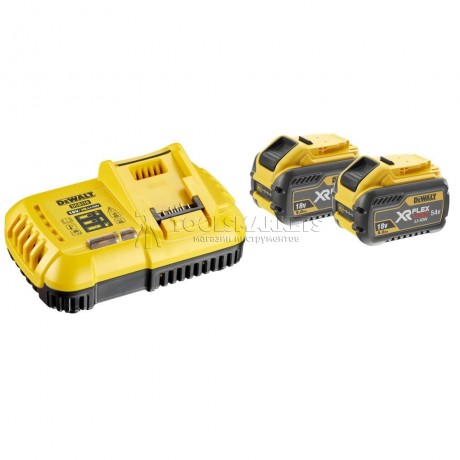 Набор DEWALT 2 АКБ DCB547, Li-Ion, 18/54 В, 9/3 Ач и зарядное устройство DCB118, 18/54 В, 8 А, DCB118X2-QW