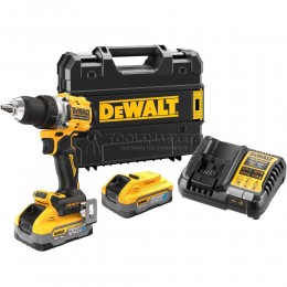 Аккумуляторная дрель-шуруповерт DEWALT DCD800H2T, 18 В, 2000 об/мин, с 2 АКБ 5 Ач и ЗУ, в кейсе TSTAK DCD800H2T-QW