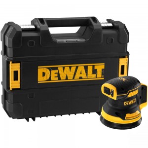 Аккумуляторная эксцентриковая шлифмашина DEWALT , 18 В, 125 мм, 12000 кол/мин, без АКБ и ЗУ, в кейсе TSTAK DCW210NT-XJ