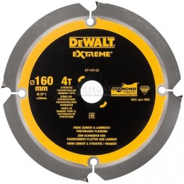 Пильный диск по фиброцементу 160x20mm x4T DT1470-QZ DEWALT