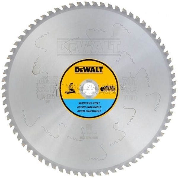 Пильный диск EXTREME п/INOX 355/25.4 70 MTCG +10° DEWALT DT1921-QZ Пильный диск EXTREME п/INOX 355/25.4 70 MTCG +10° DEWALT DT1921-QZ