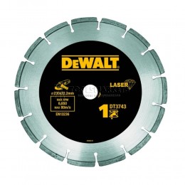 Алмазный круг сегментный универсальный 230х22.2,h=8.5мм DEWALT DT3743-XJ