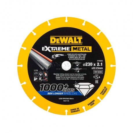 Алмазный диск для резки металла 230х22.2 мм DEWALT DT40255-QZ