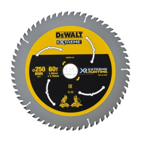 Пилный диск XR 250mm x 30мм 60T CSB DEWALT DT99573-QZ