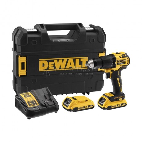 Дрель-шуруповерт бесщеточный DEWALT DCD709M2T-QW