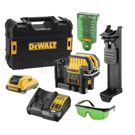 Самовыравнивающийся комбинированный ЗЕЛЕНЫЙ лазерный уровень DEWALT DCE0825D1G-QW