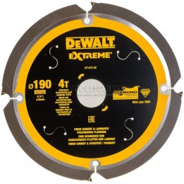 Заказать Пильный диск по фиброцементу DEWALT 190х4тх30 мм Extreme DT1472-QZ отпроизводителя DEWALT