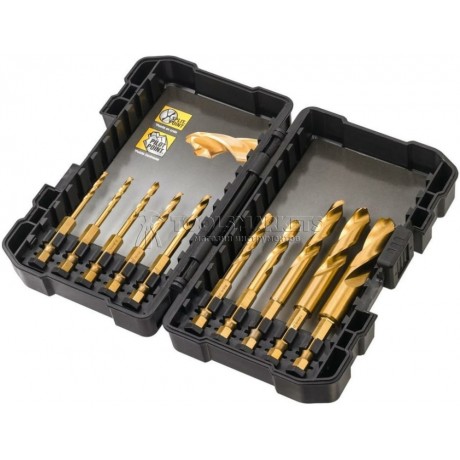Набор сверл DEWALT по металлу, 3-12 мм, 10 предметов DT50050-QZ
